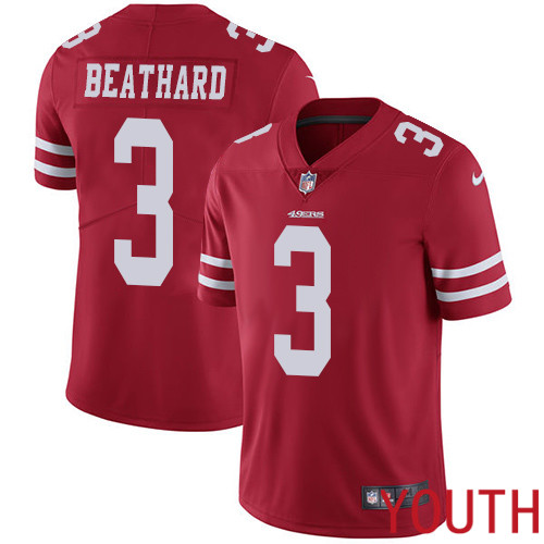 San Francisco 49ers Limited Red Youth C. J. Beathard Home NFL Jersey #3 Vapor Untouchable->san francisco 49ers->NFL Jersey